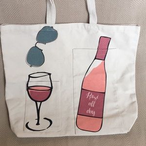 Rosè All Day Beach Tote